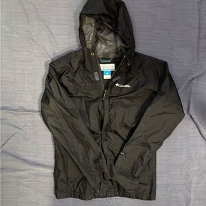 Columbia Black Hooded Raincoat for Kids